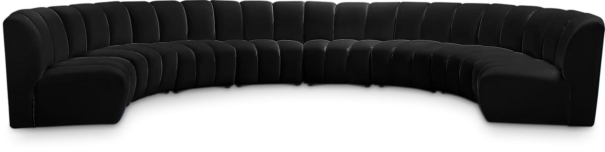 Infinity - 8 Piece Velvet Modular Sectional