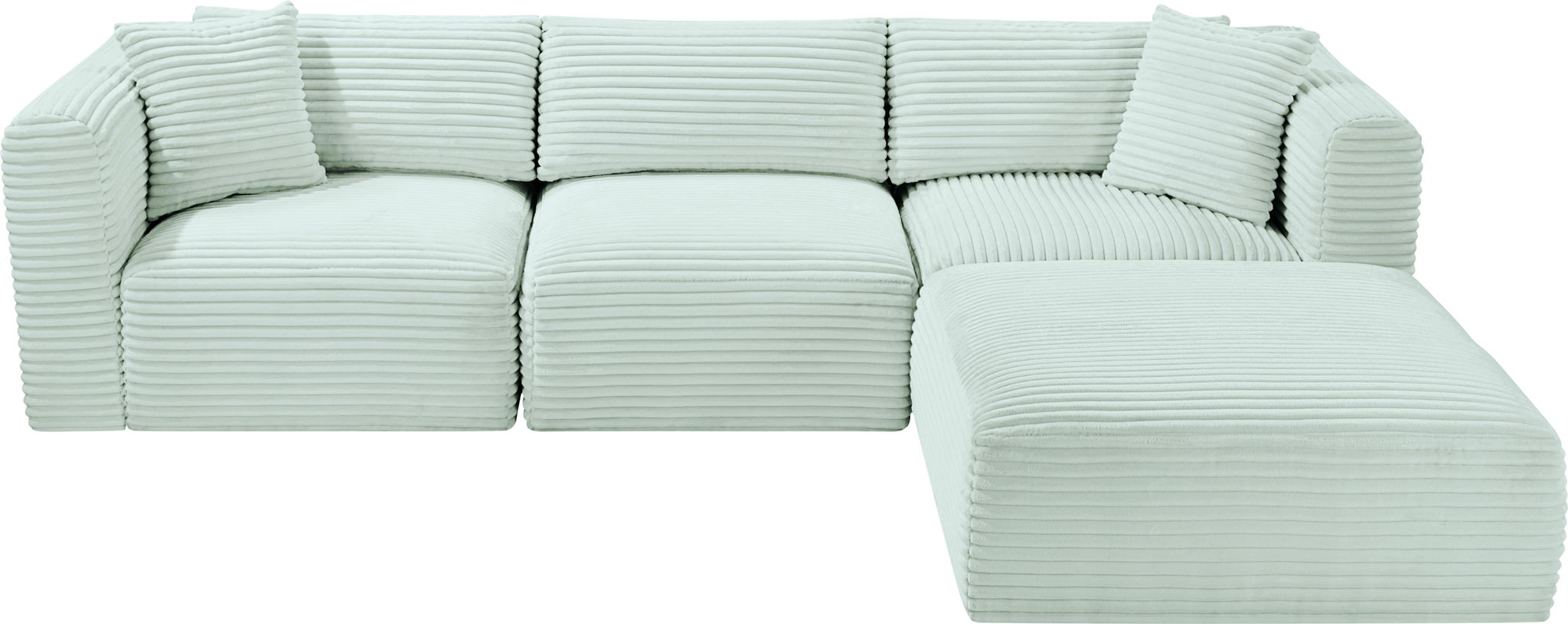Shaggy - 4 Piece Modular Sectional