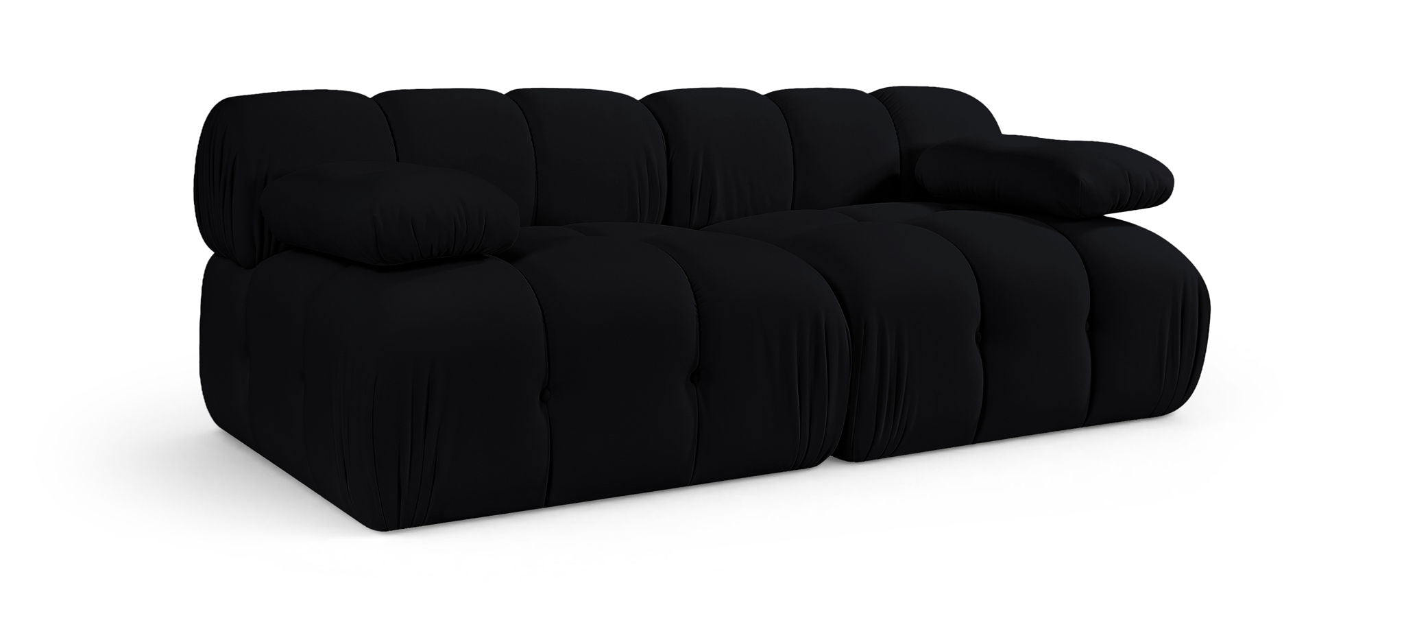 Orin - Velvet Performance Fabric Upholstered 2 Piece Modular Sofa