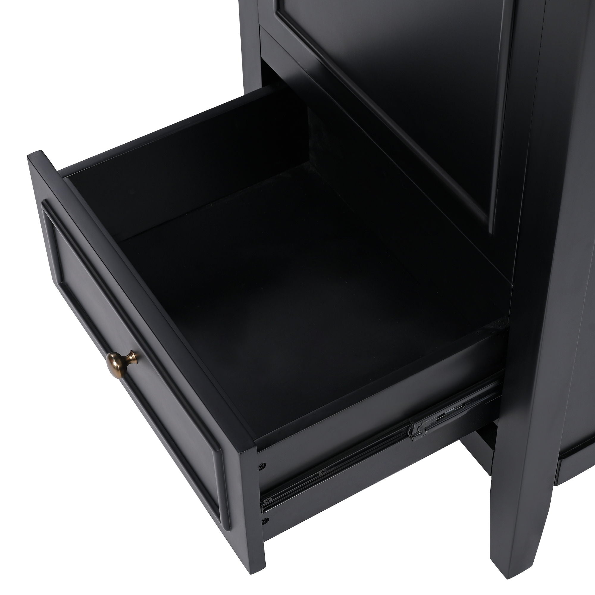 Modern Bathroom Vanity With Sink, Cabinet Storage, Drawer & Adjustable Feet
