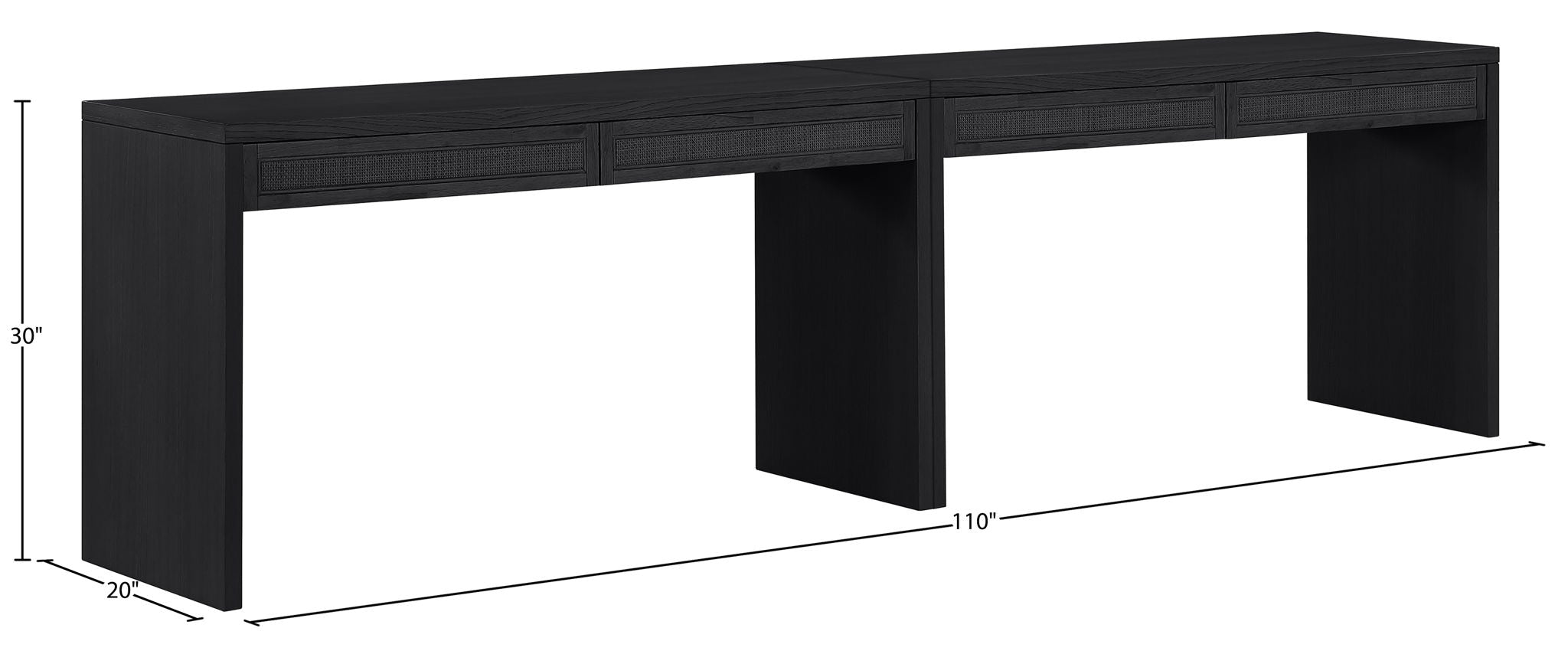 Avro - Solid Wood And Oak Veneer Desk
