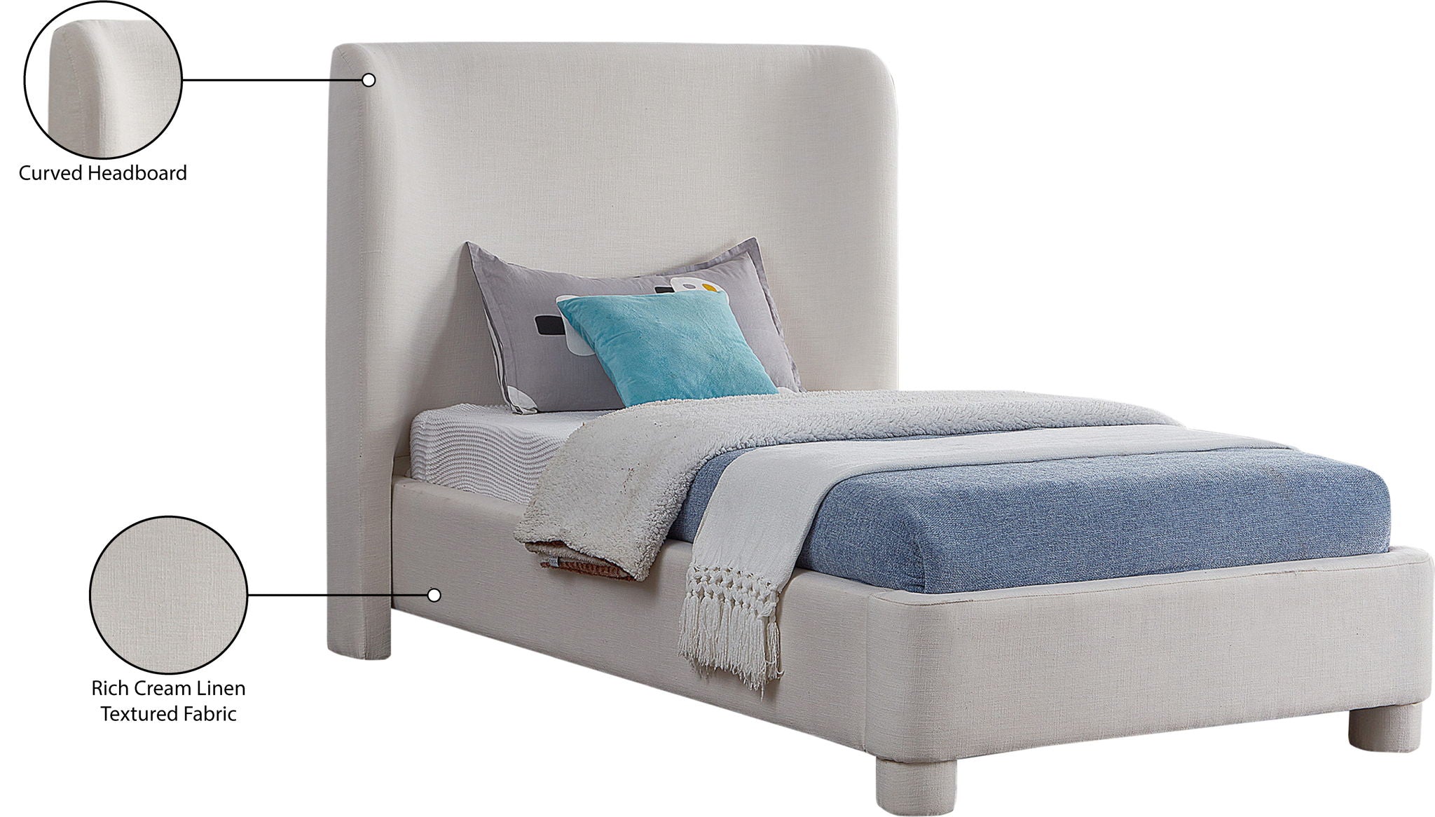 Penny - Polyester Fabric Bed