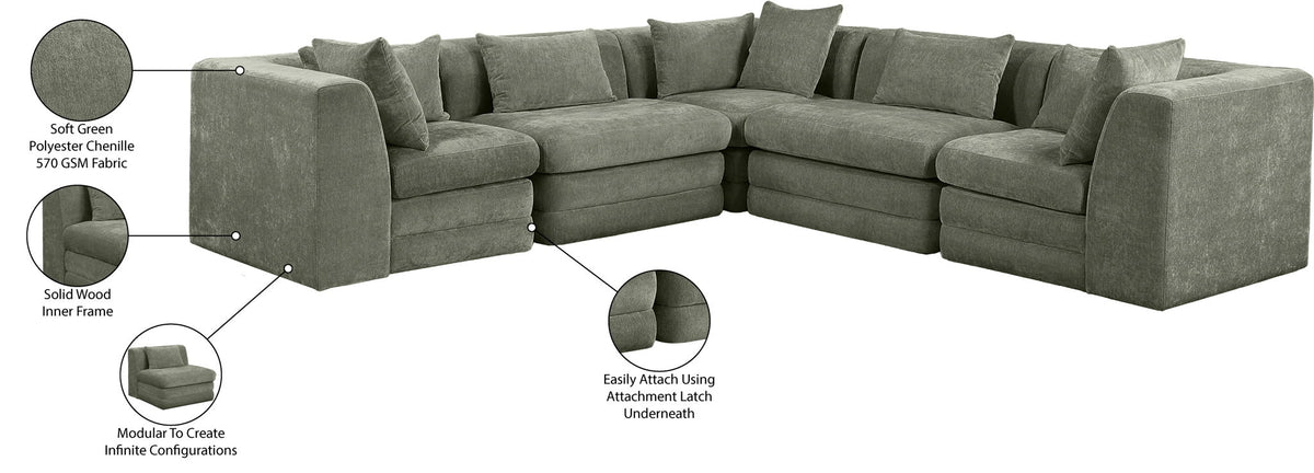 Stellar - 5 Piece Upholstered Modular Sectional