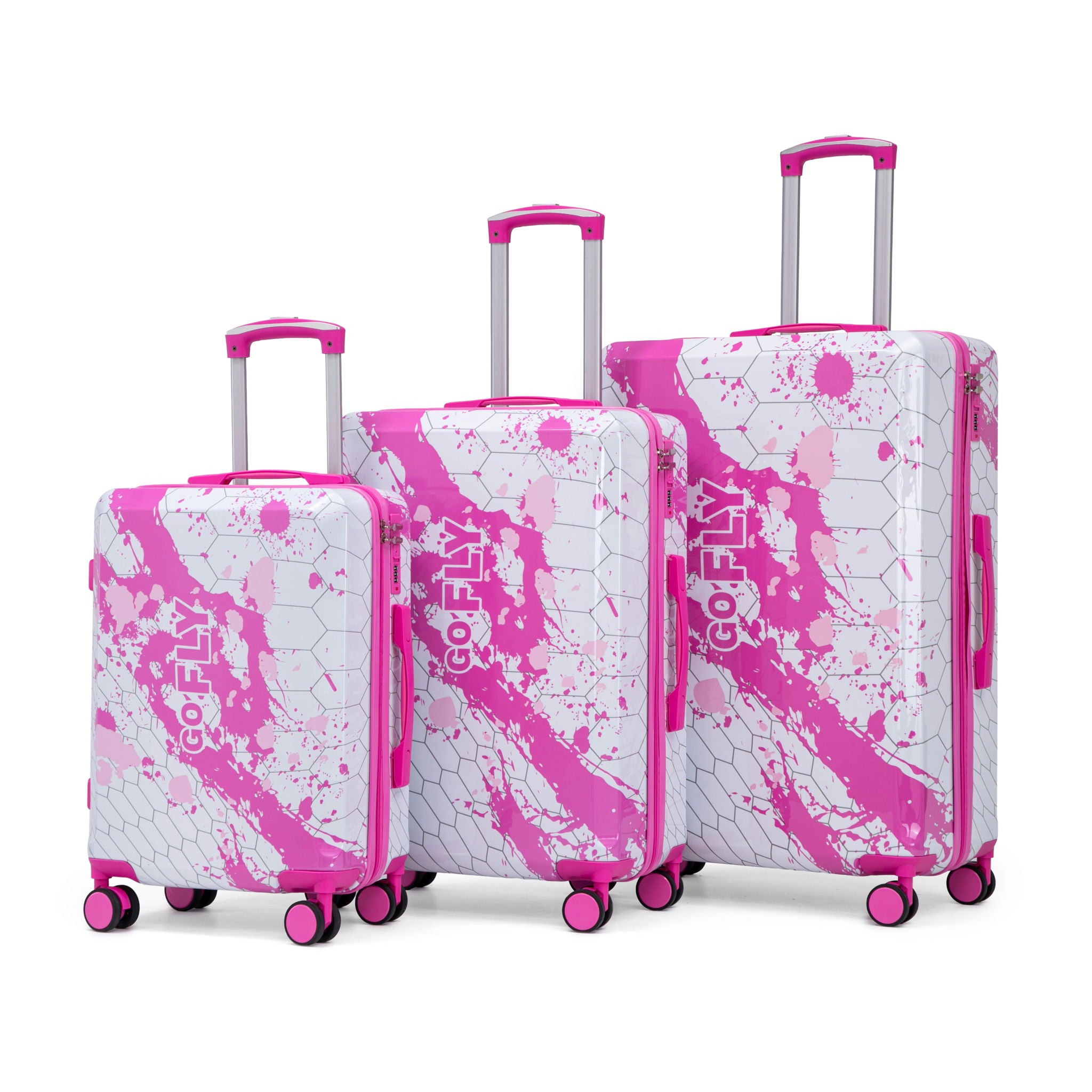 3 Piece With Combination Lock And Silent Wheels