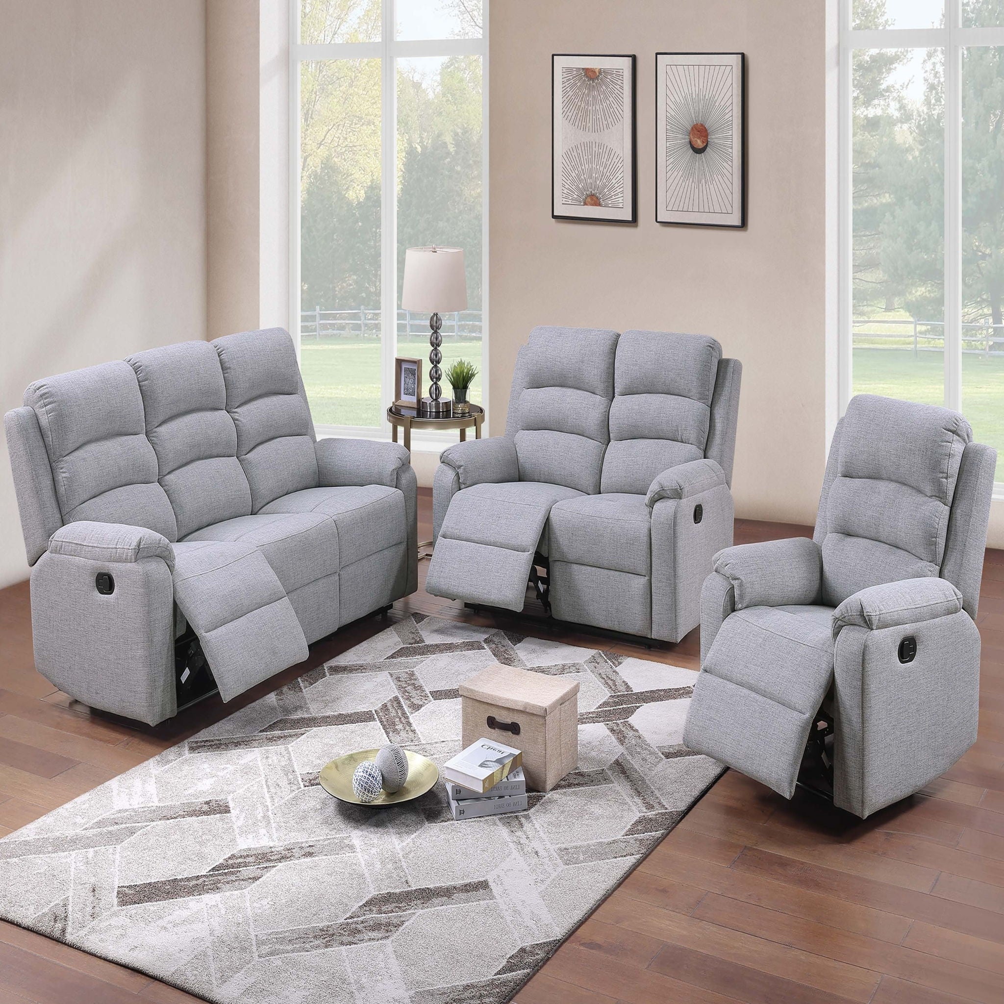 Modern Motion Loveseat