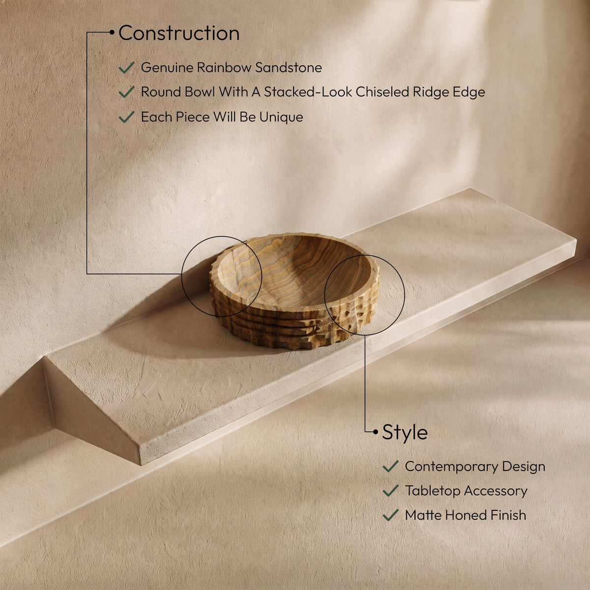 Caesar - Genuine Marble Bowl
