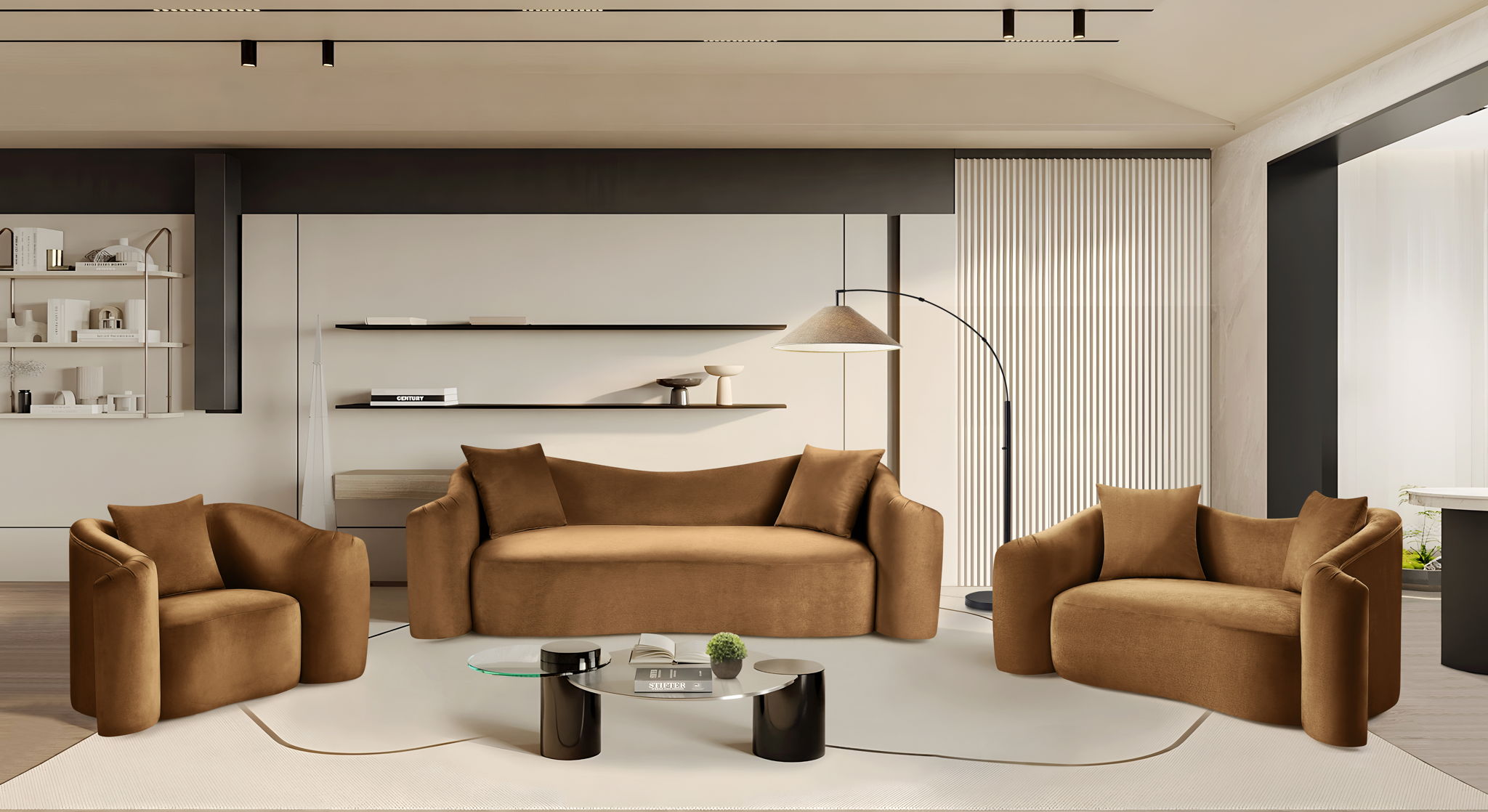 Destin - Loveseat - Saddle