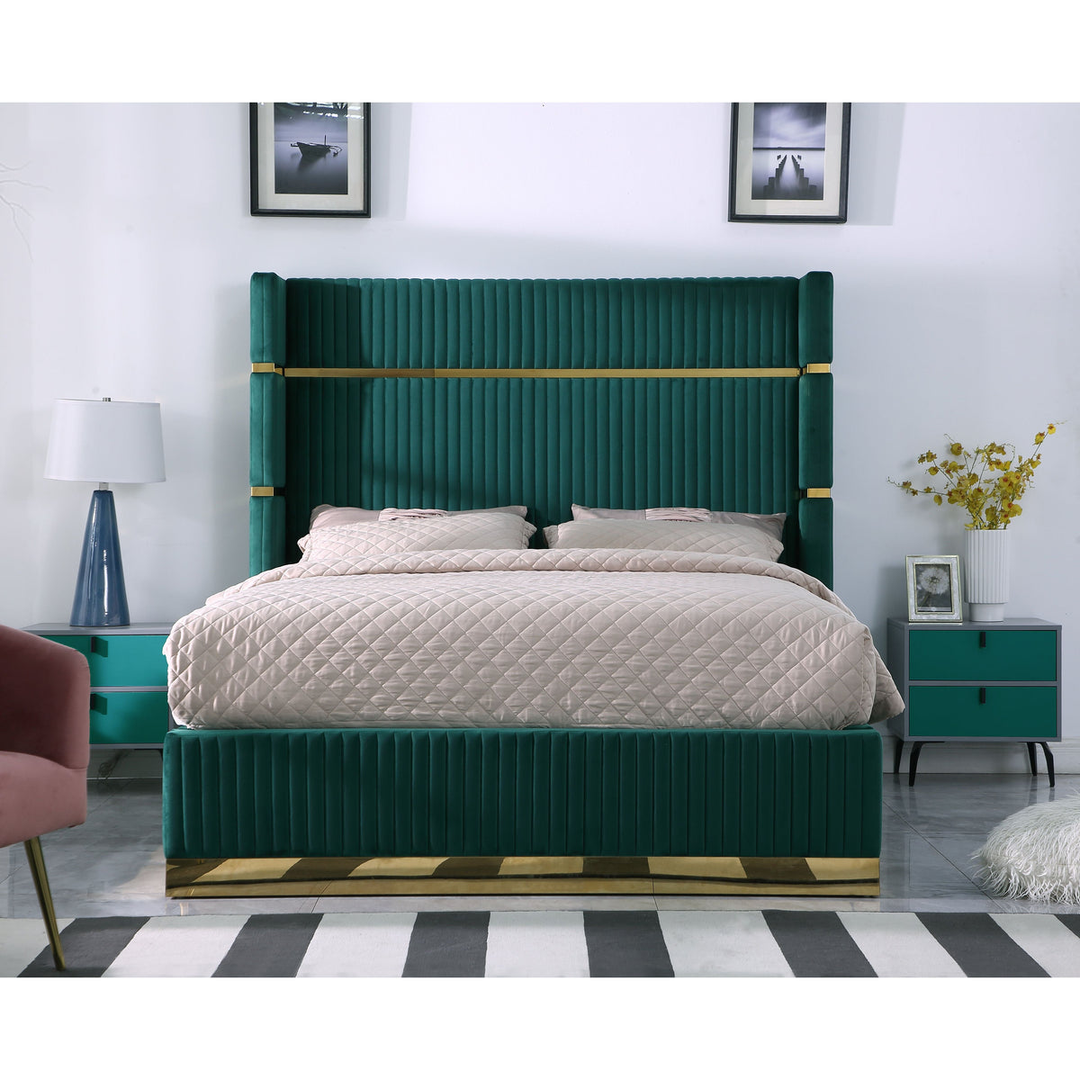 Prestige Emerald Upholstered Bed