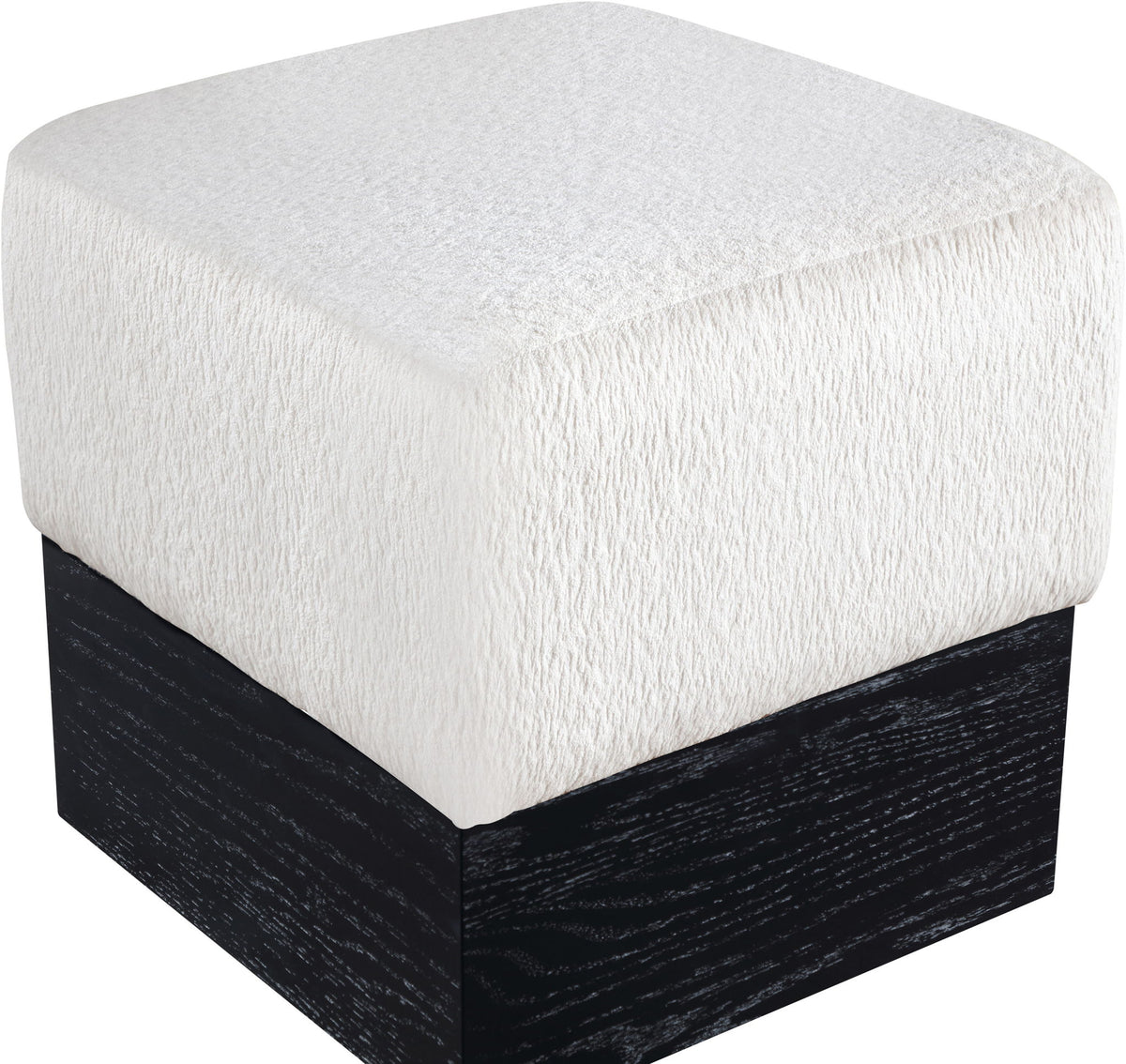 Havre - Ottoman / Stool With Black Base