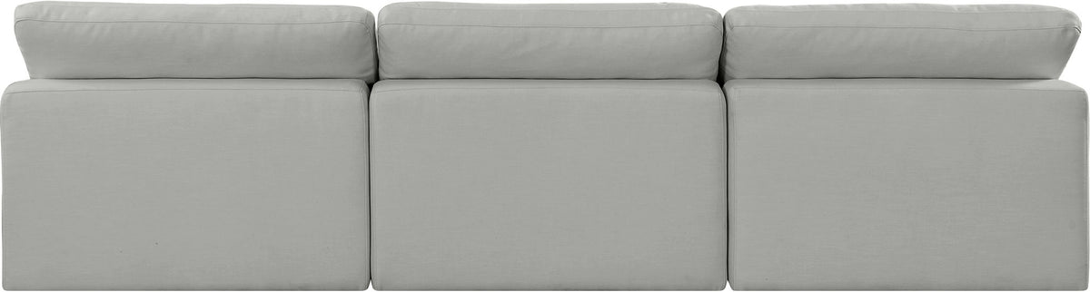 Comfy - Linen Modular Armless Sofa 3 Seats