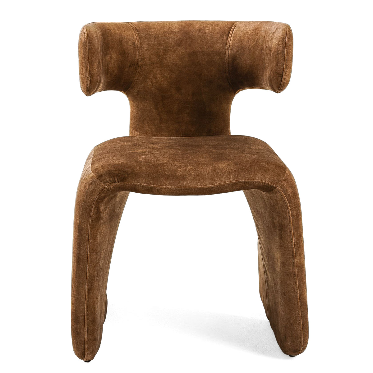 Bergman - Modern Camel Velvet Dining Chair