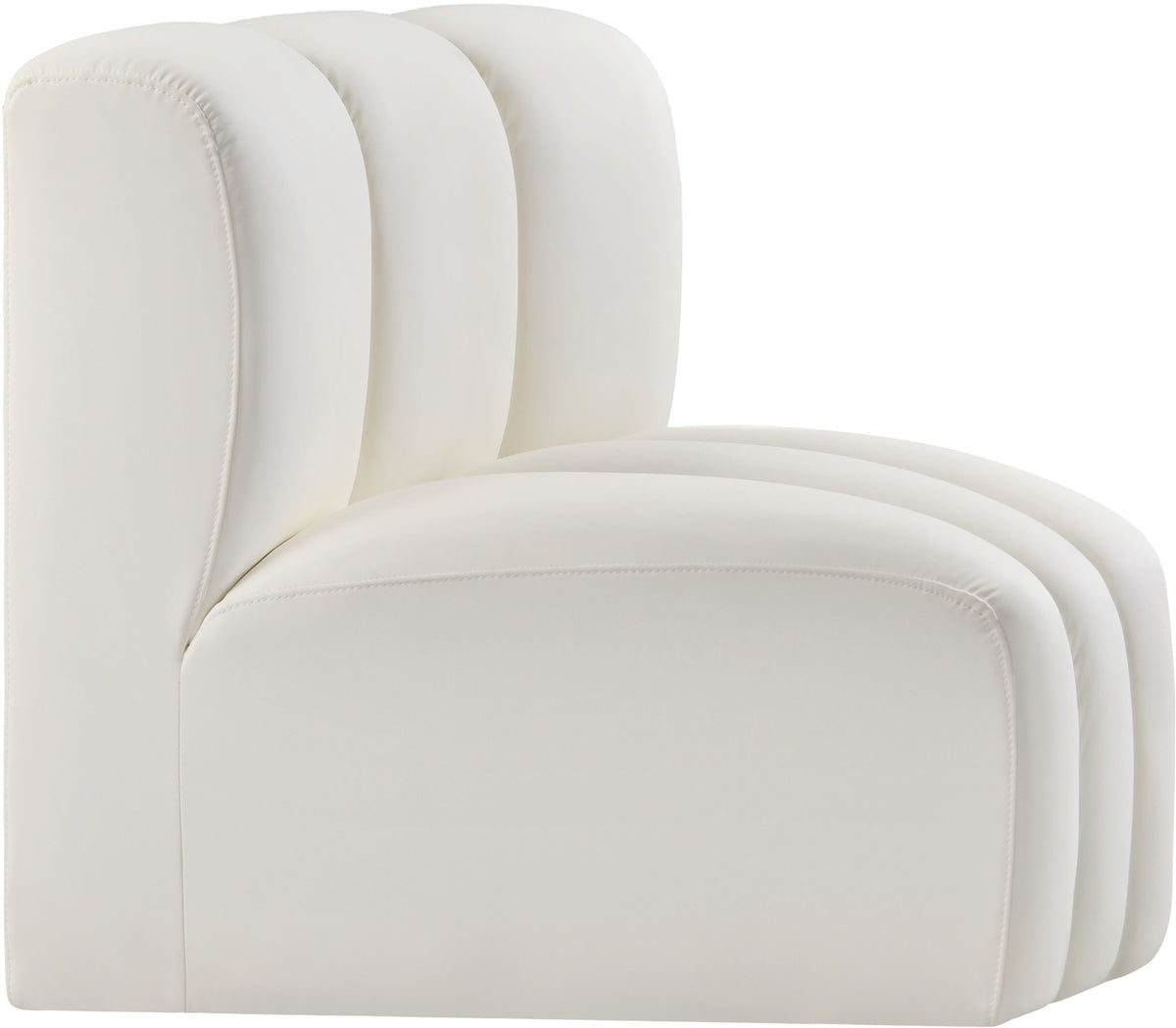 Arc - Faux Leather Curved Corner Chair
