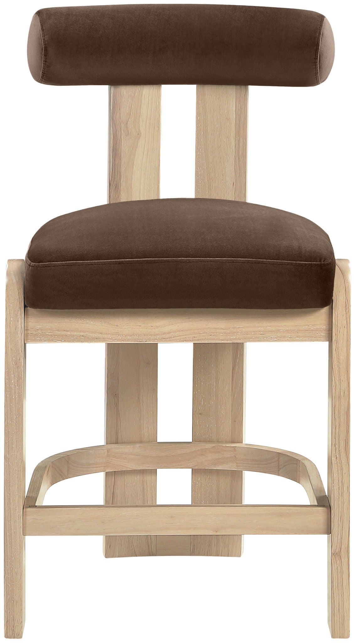Arienzo - Velvet Performance Fabric Upholstered Counter Stool (Set of 2)