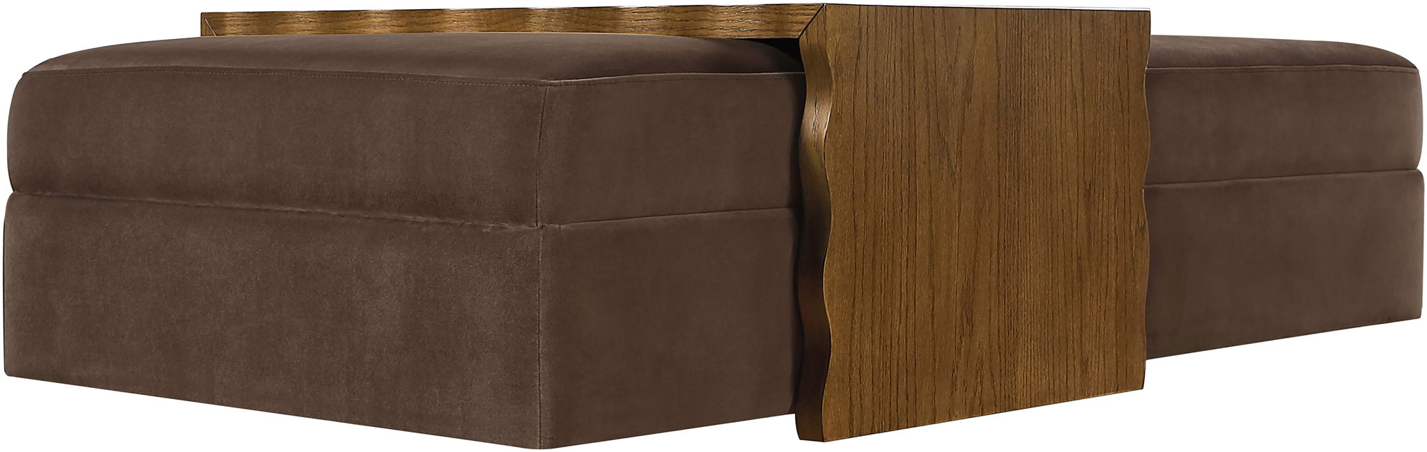 Woodra - Velvet Coffee Table/Ottoman
