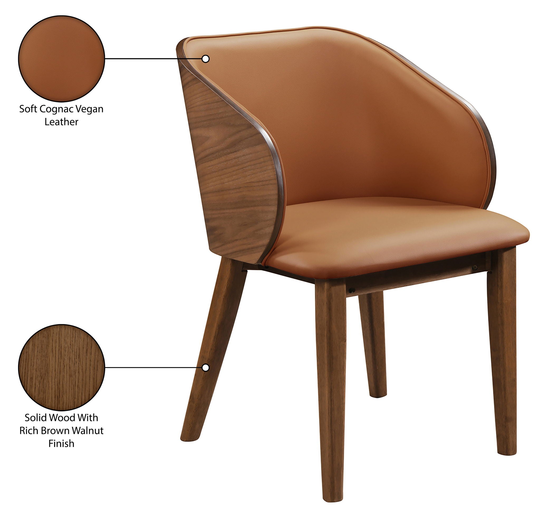 Glenwood - Vegan Leather Upholstered Dining Chair (Set of 2)