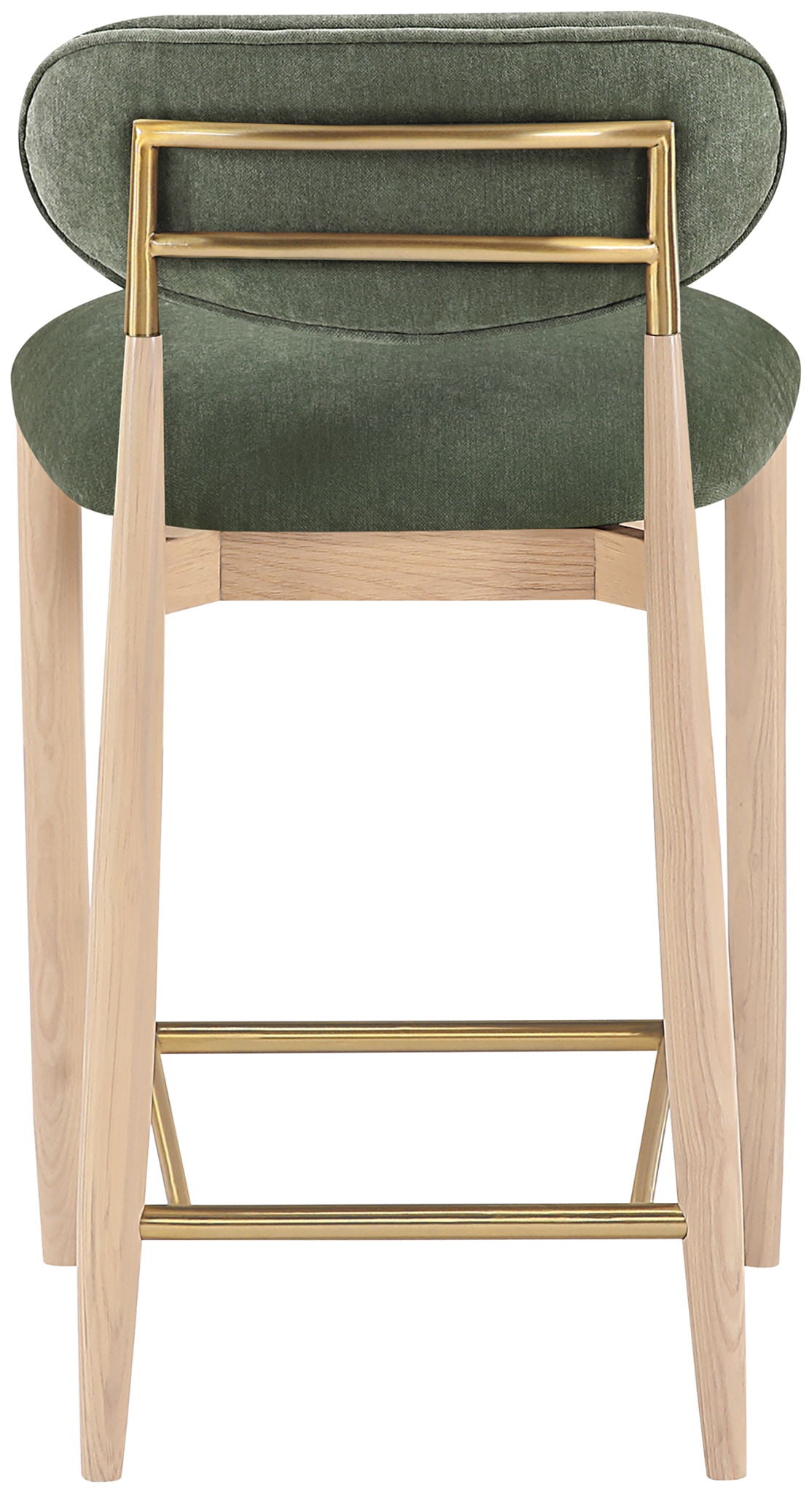 Riccio - Fabric Stool - Natural Frame