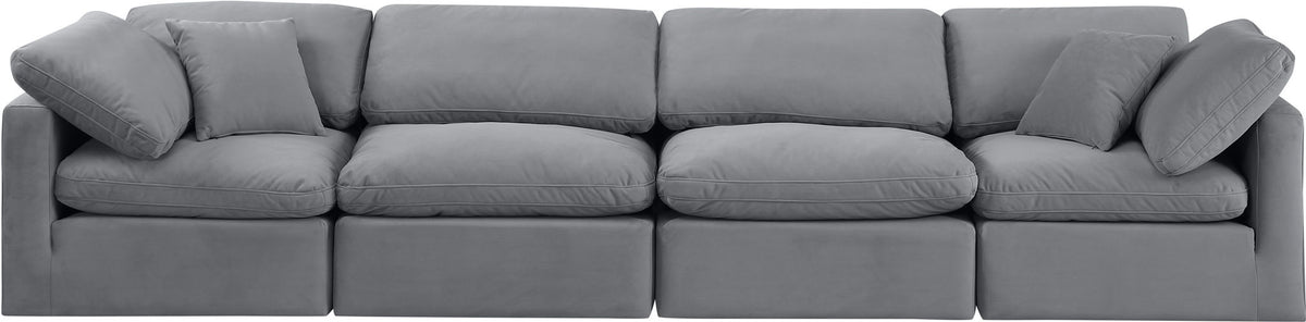 Indulge - Velvet 4 Seat Modular Sofa