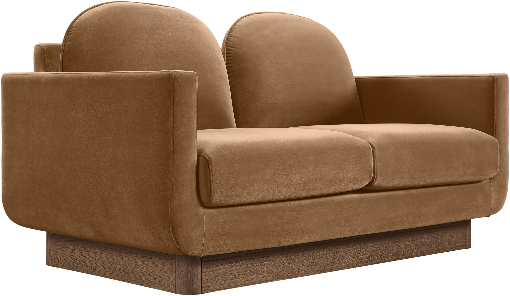 Diviento - Velvet Performance Fabric Upholstered Loveseat