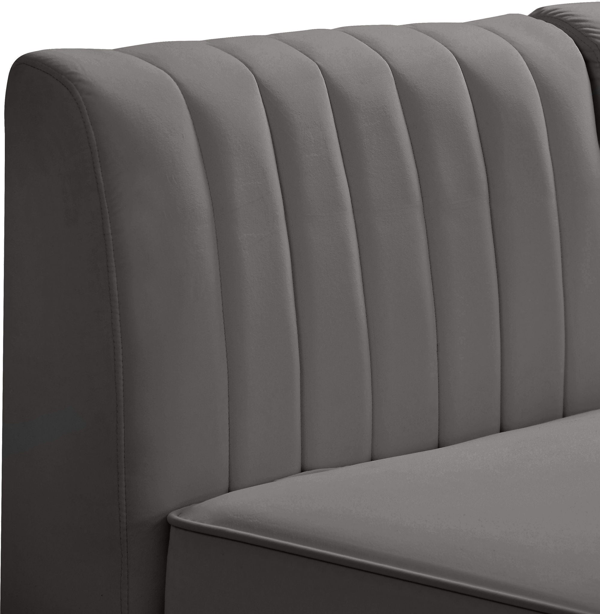Alina - 8 Piece Velvet Modular Sectional