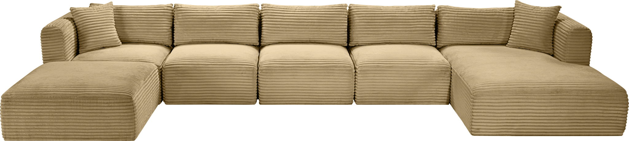 Shaggy - 6 Piece Modular Sectional With Chaise And Ottoman