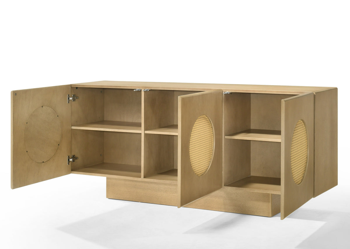 Oshana - Modern White Oak Dining Set