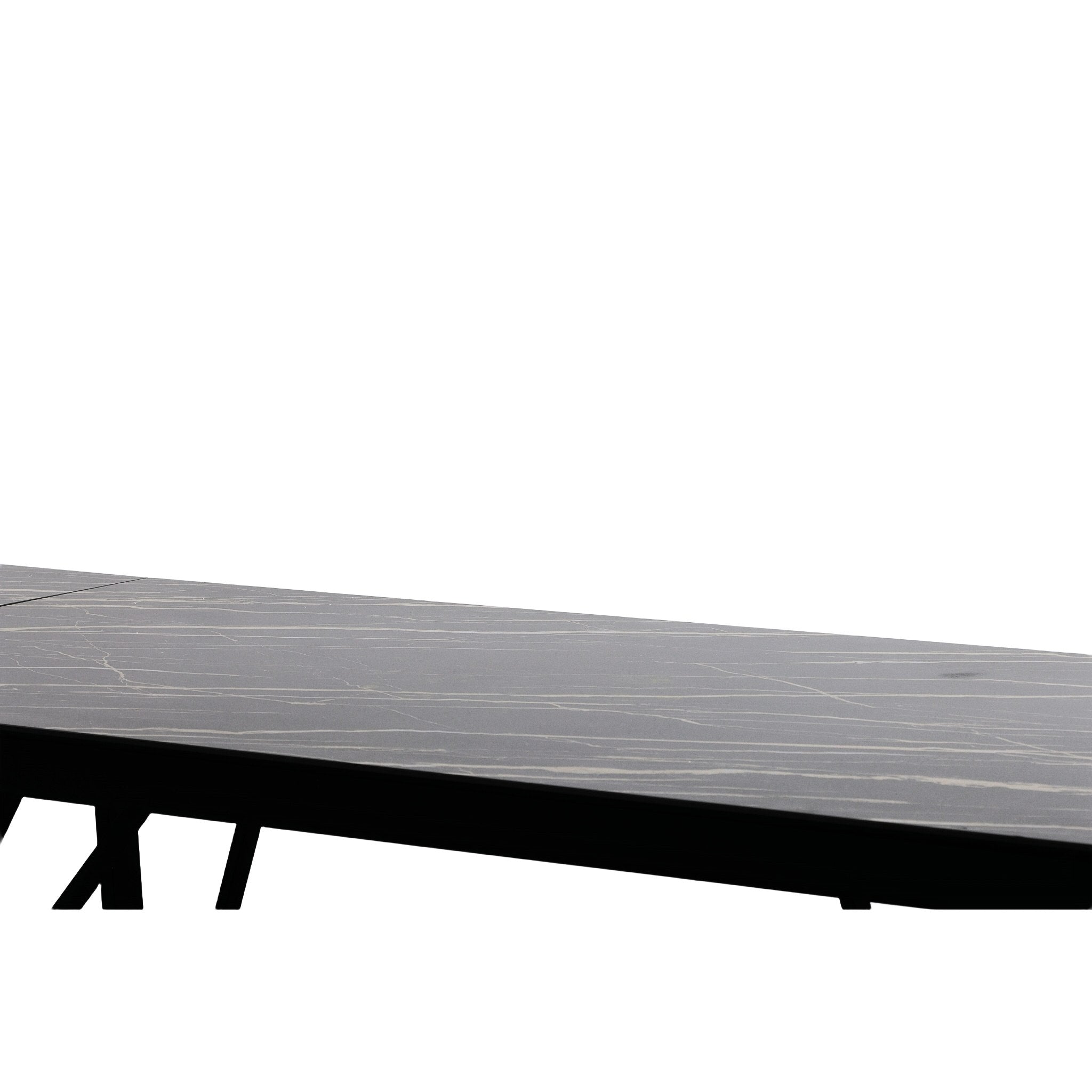 Modrest Bobby - Modern Black Ceramic Extendable Dining Table