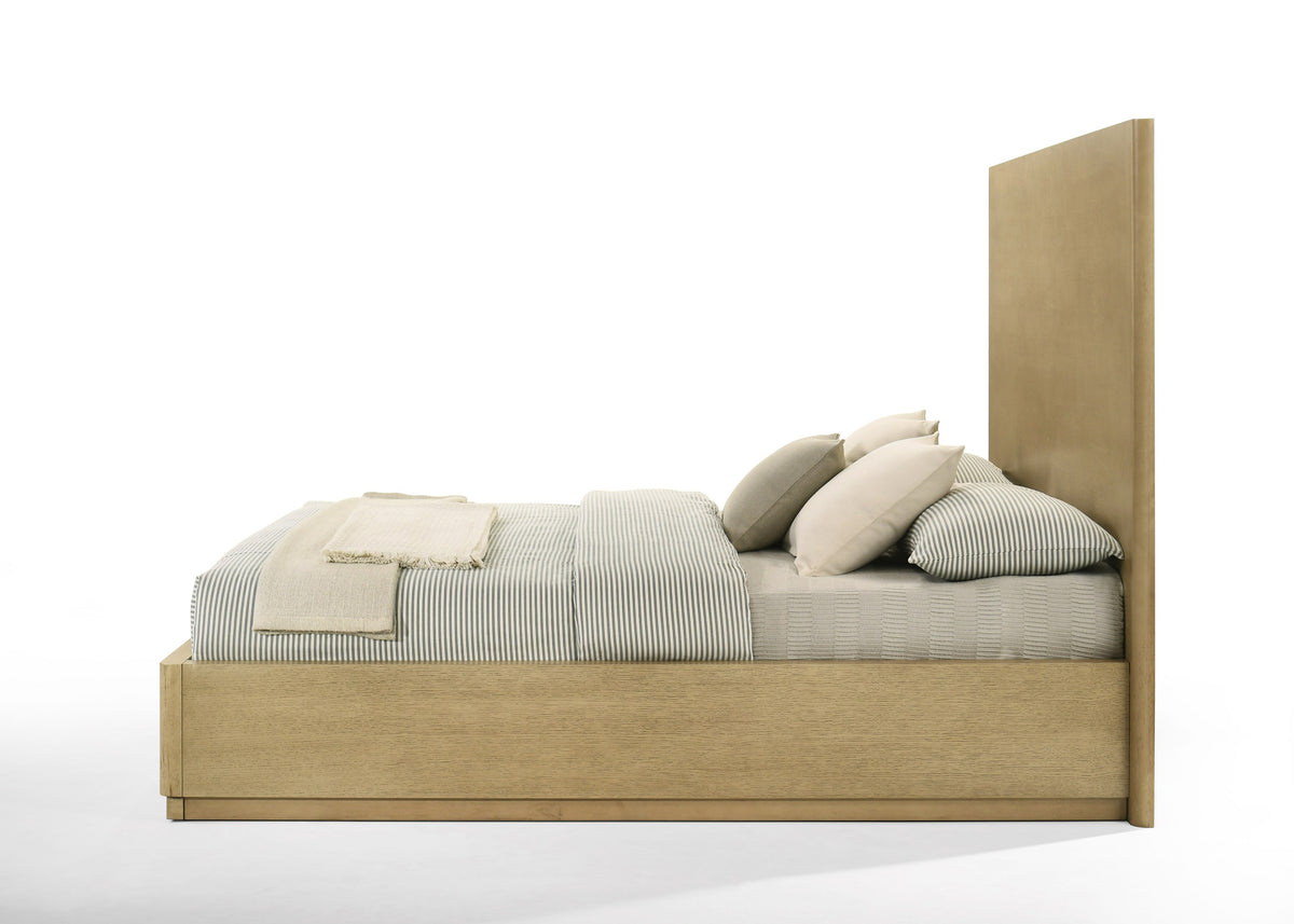 Santa Monica - Modern Natural Oak Bed