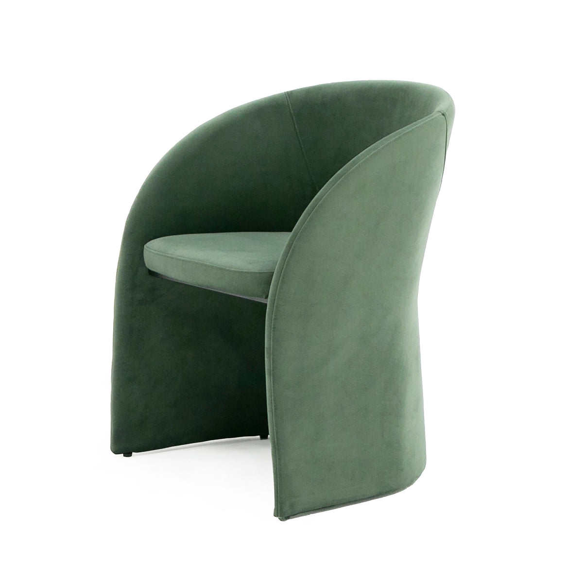 Brea - Modern Green Fabric Dining Chair