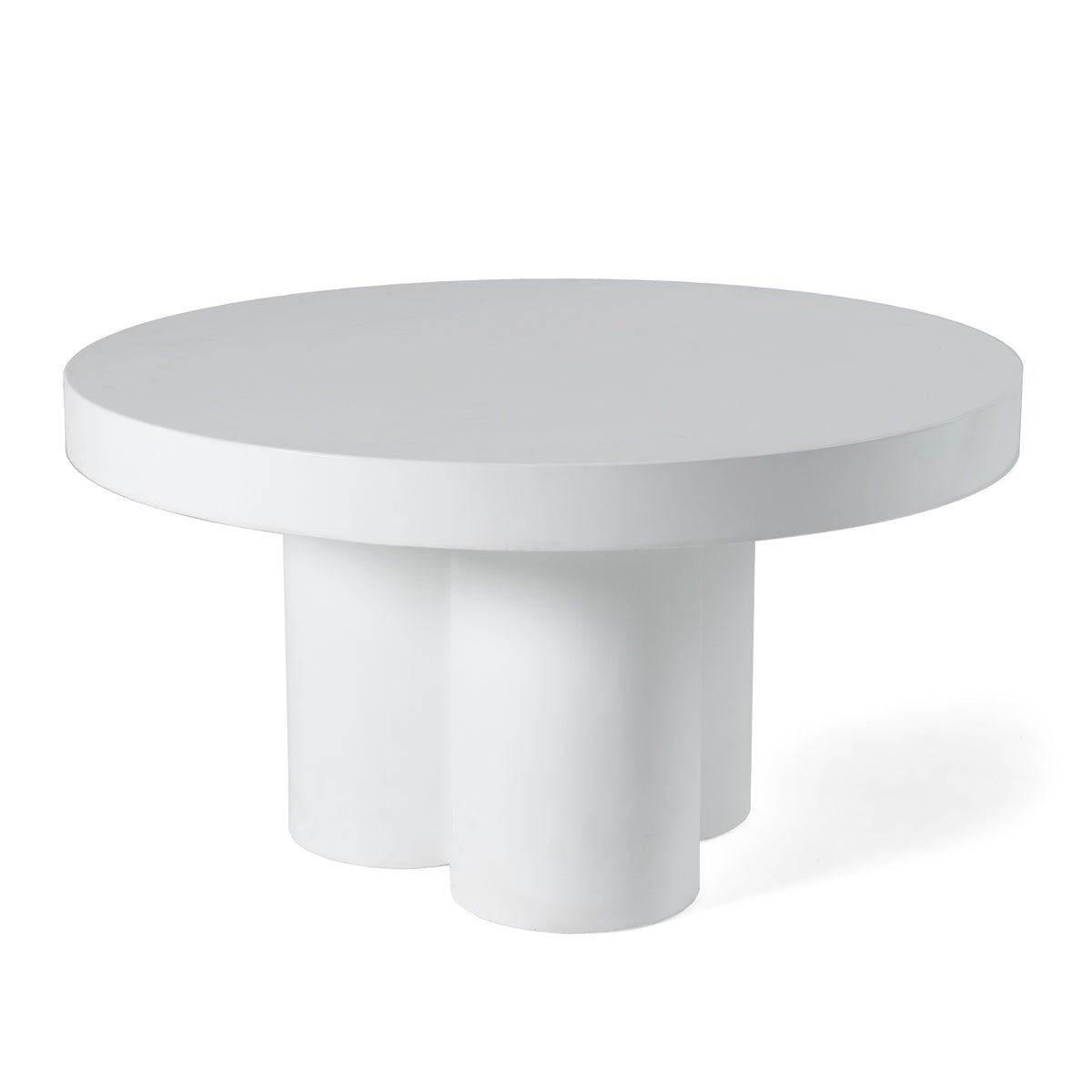Bruni - Modern White Concrete Coffee Table