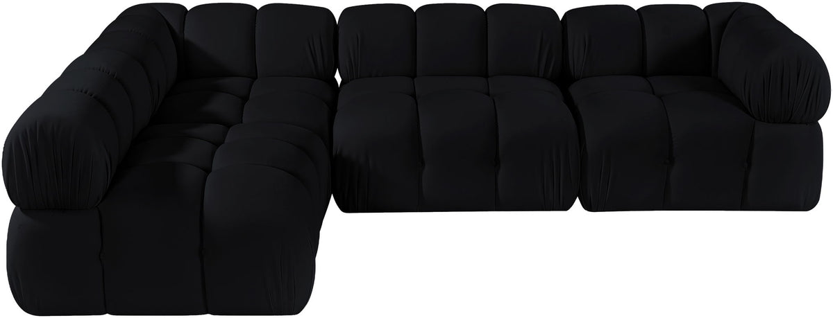 Orin - Fabric Velvet 4 Piece Modular Sectional