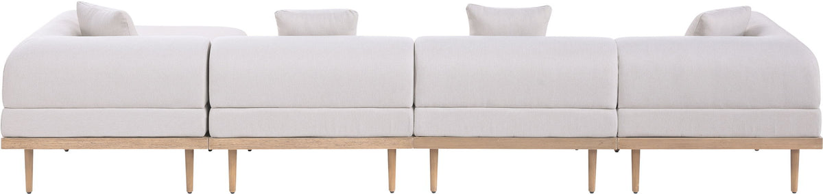 Laguna - 5 Piece 106.5" Upholstered Outdoor Patio Modular Sectional