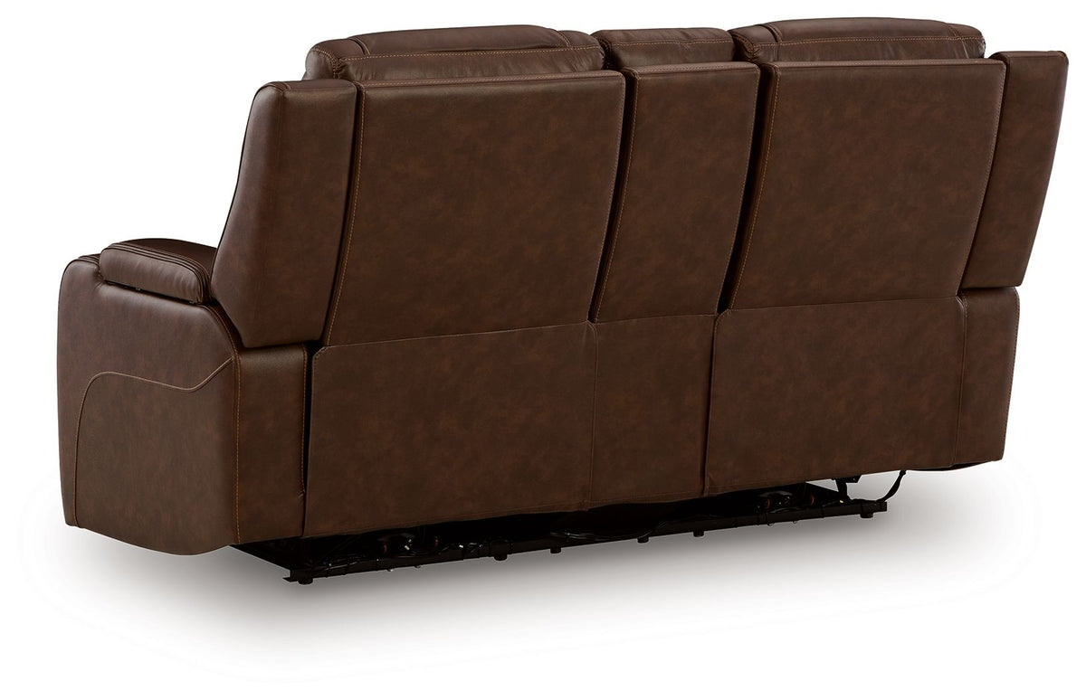 Knightington - Power Reclining Loveseat With Audio Seating