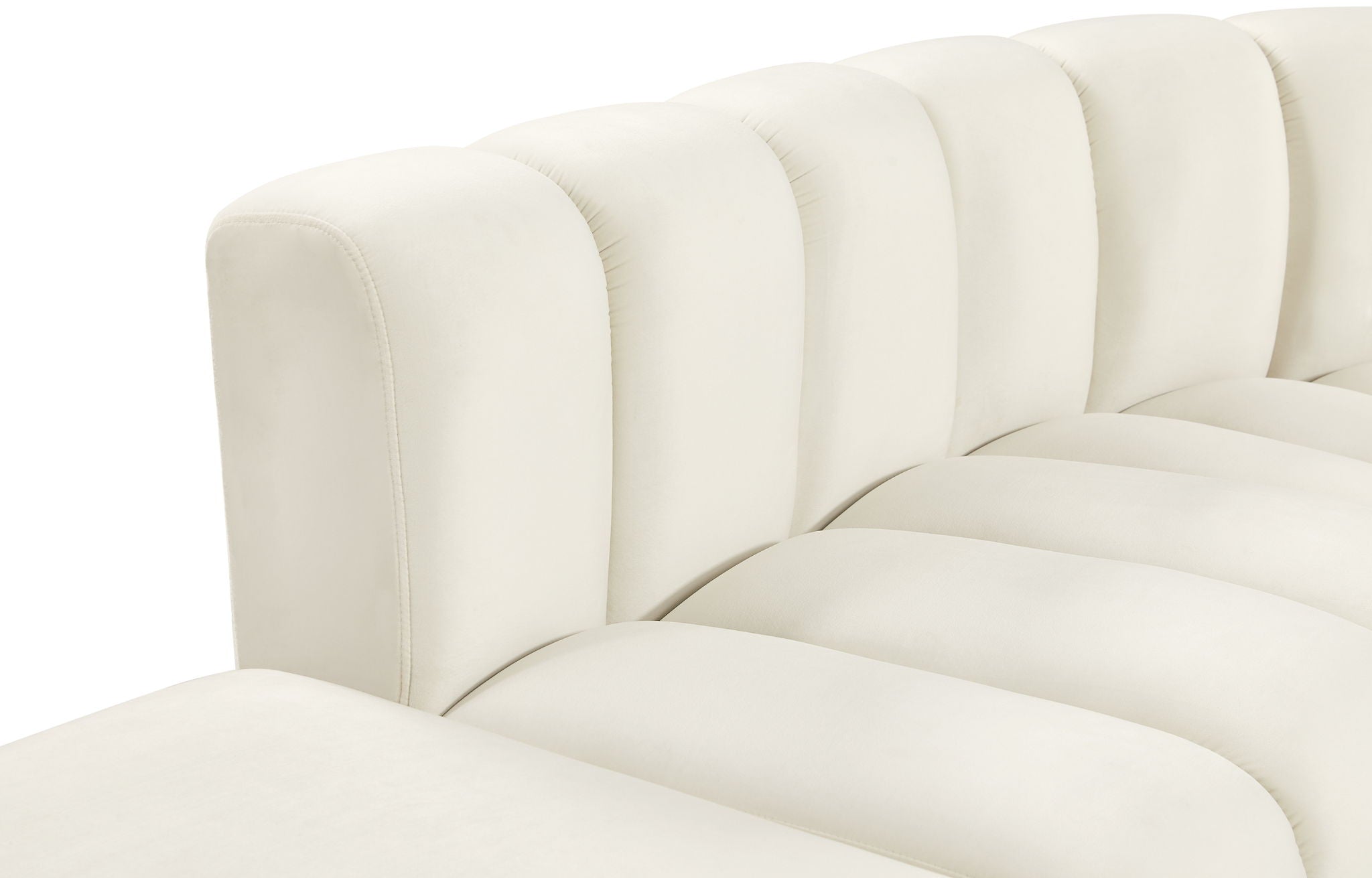 Arc - Velvet 7 Piece Corner Modular Sofa