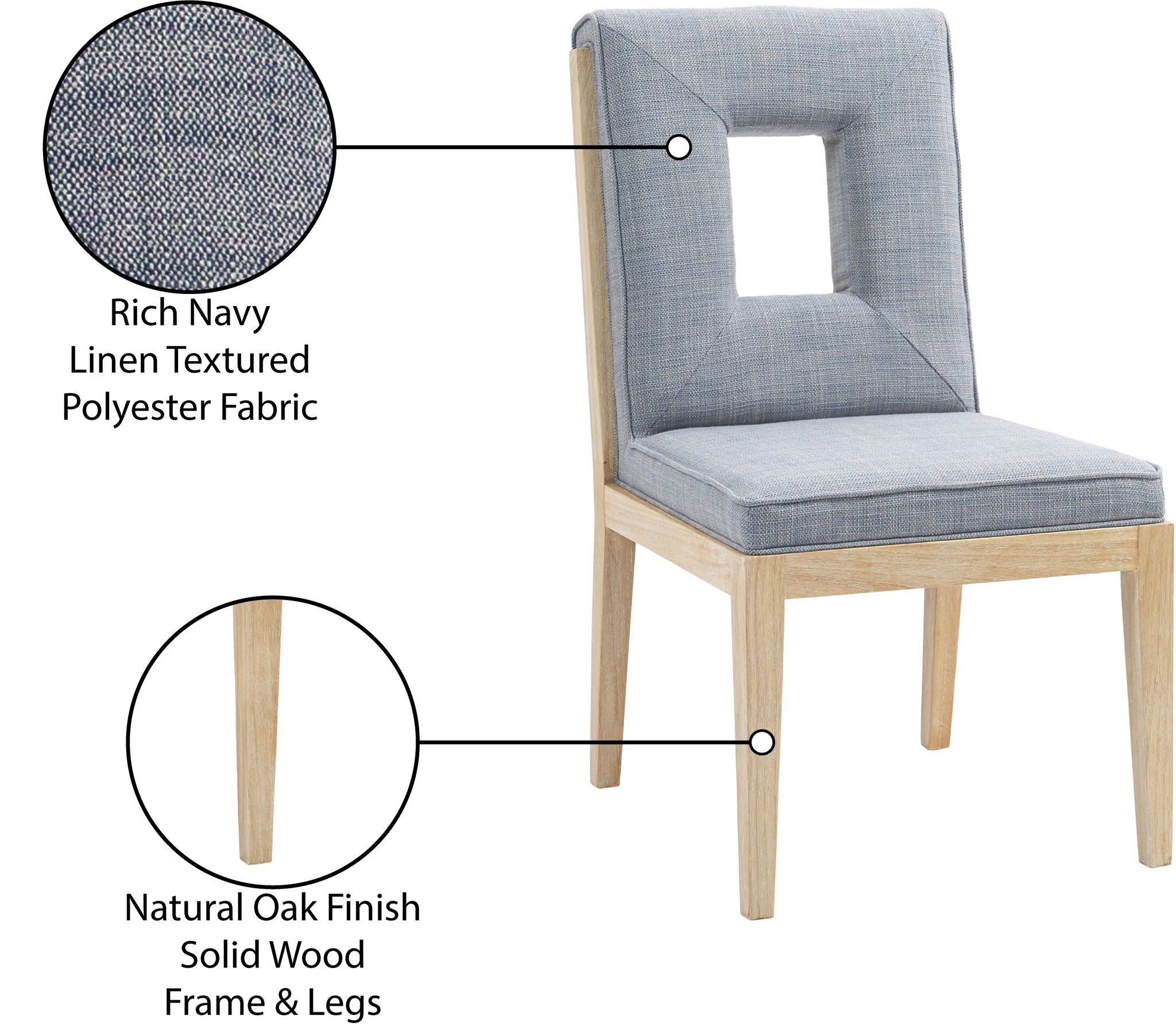 Gwendolyn - Dining Side Chair With Natural Frame (Set of 2)