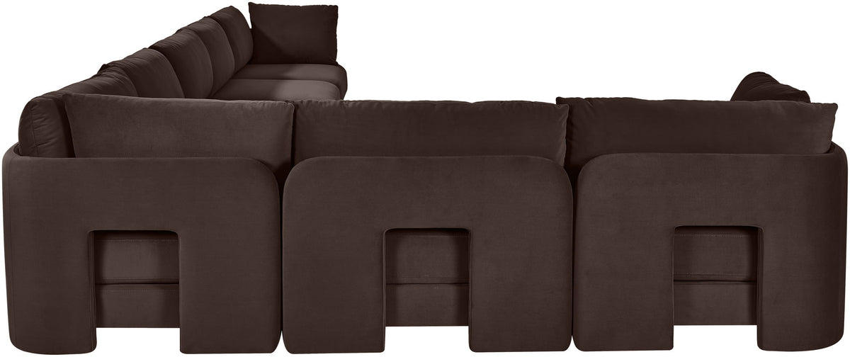 Hammond - Velvet Performance Fabric Upholstered 7 Piece Sectional