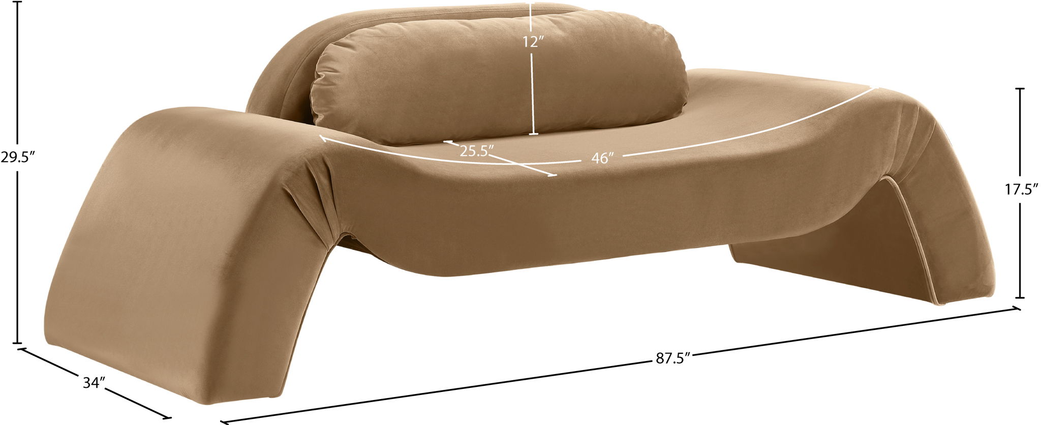 Austin - Fabric Loveseat