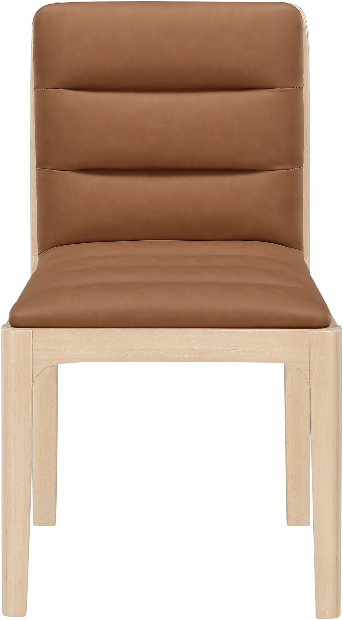 Ellis - Vegan Leather Upholstered Dining Chair (Set of 2) - Natural Base