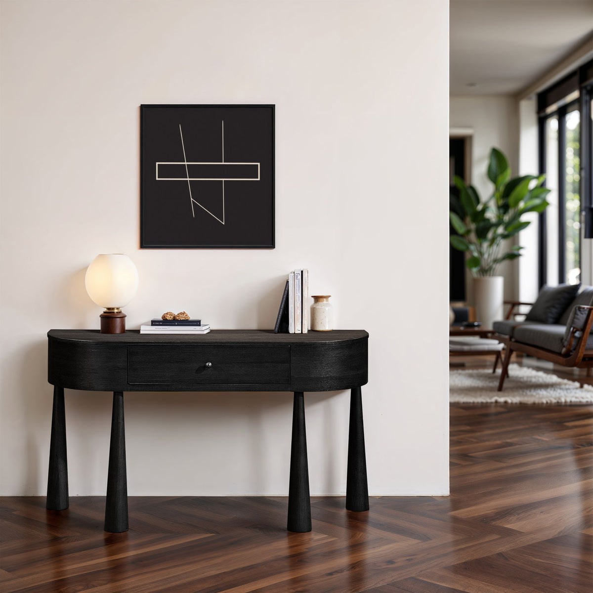 Oasis - Acacia Veneer And Solid Wood Console Table