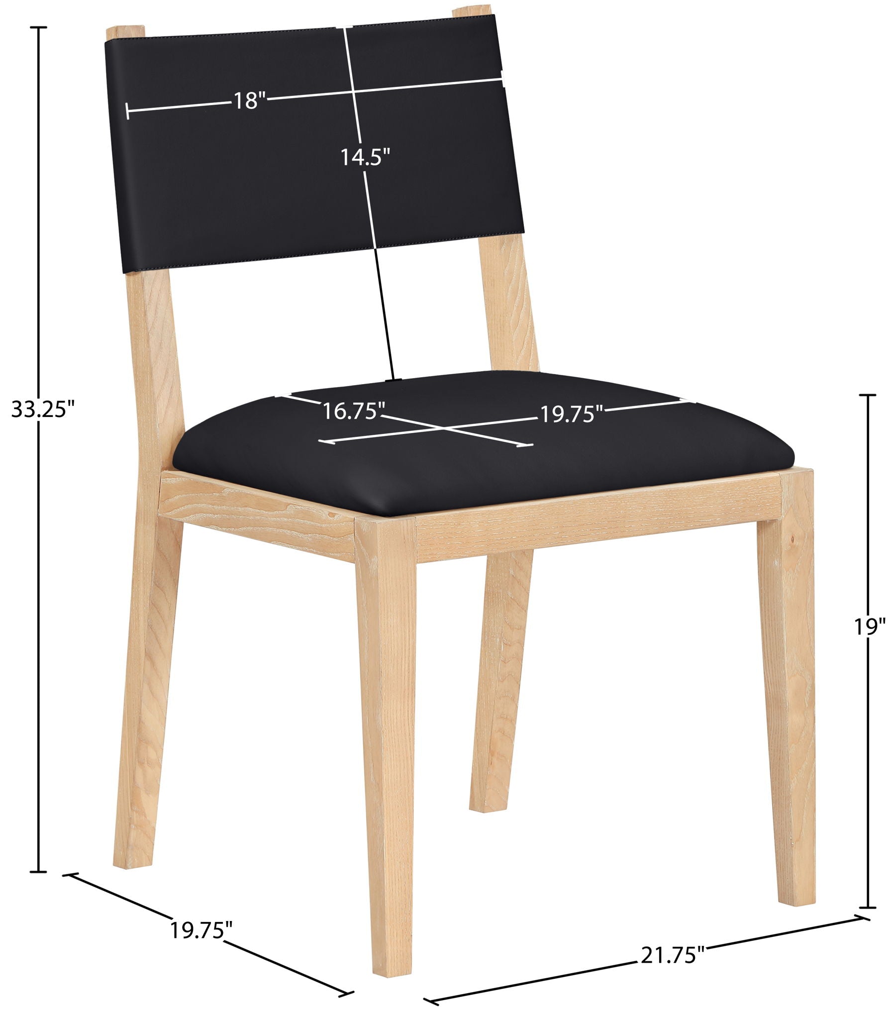 Avon - Vegan Leather Dining Side Chair (Set of 2)
