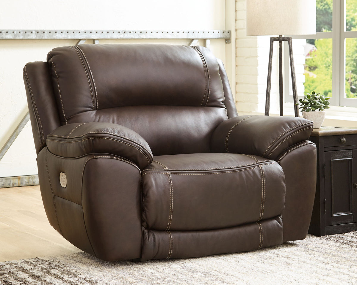 Dunleith - Zero Wall Recliner w/PWR HDRST - Chocolate
