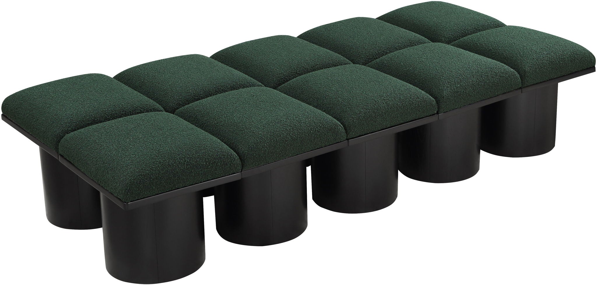 Pavilion - 10 Piece Modular Bench With Black Base