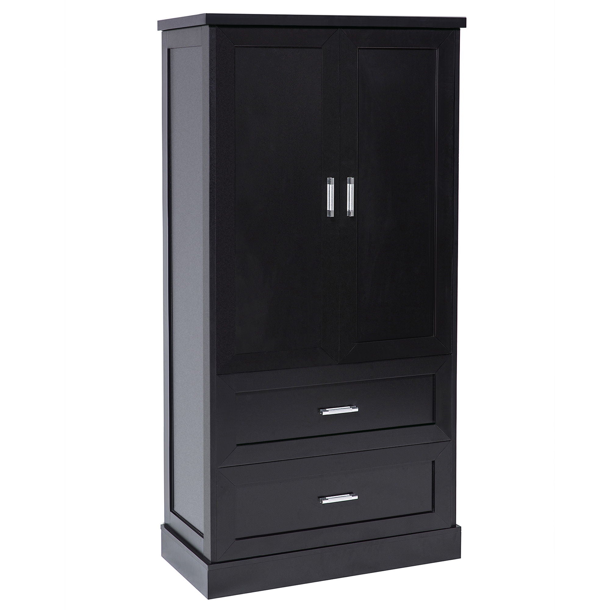 Tall Bathroom Storage Cabinet With 2 Doors And Drawers, Adjustable Shelf