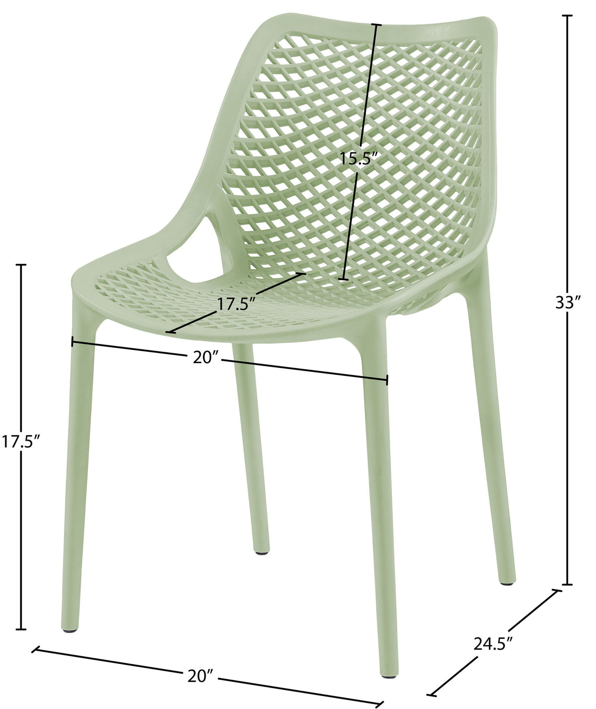 Mykonos - Outdoor Patio Dining Chair (Set of 2)
