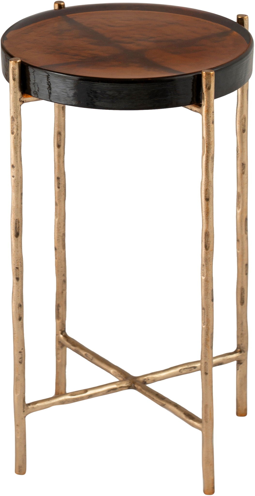 Vetra - Iron Base Bunching End Table - Brass
