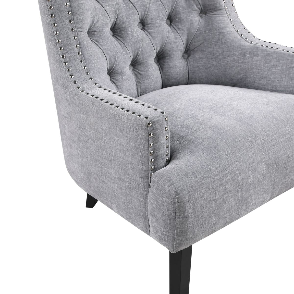 Charisma - Chenille Accent Chair - Gray