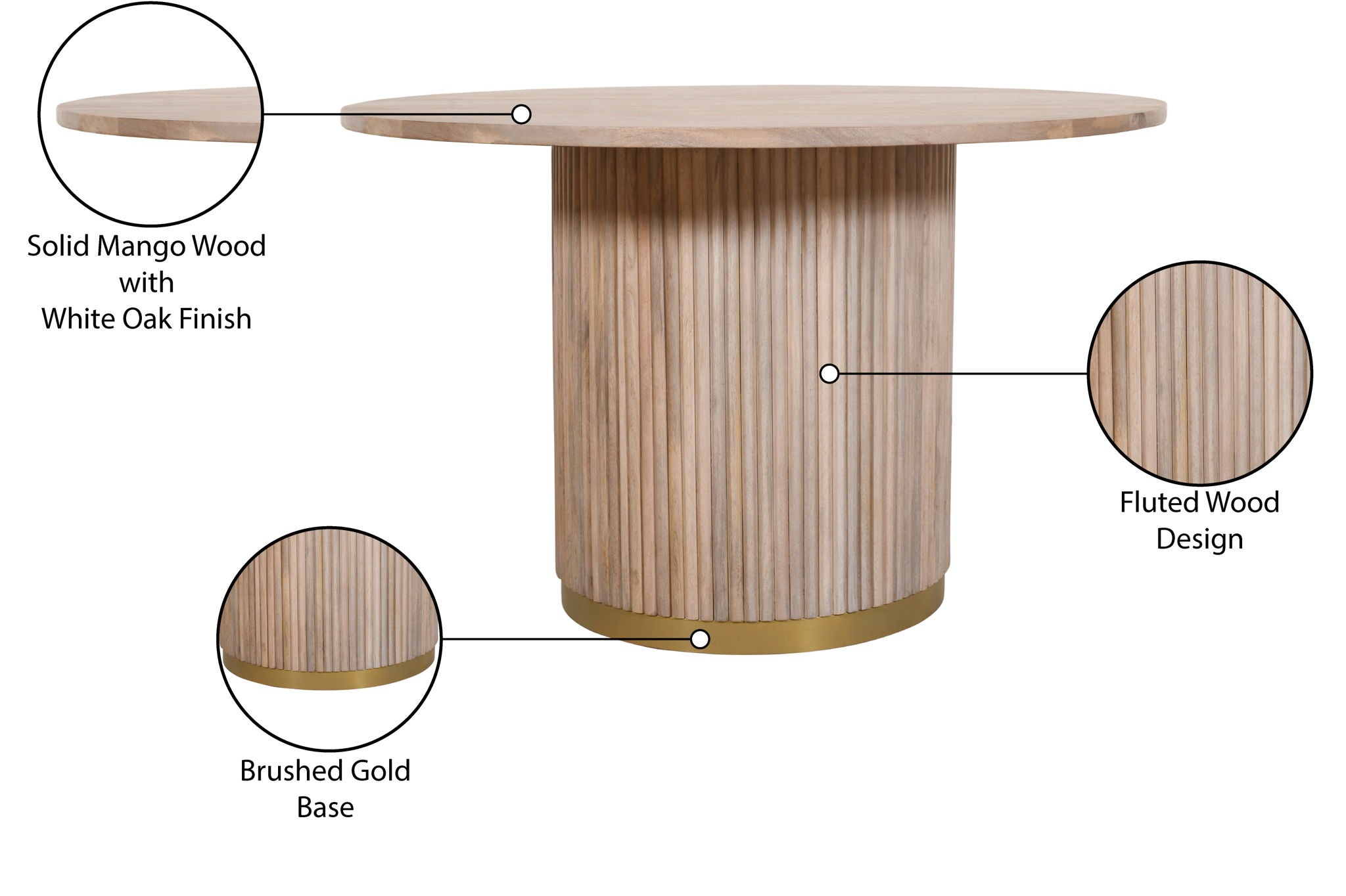 Oakhill - Wood Dining Table - Natural