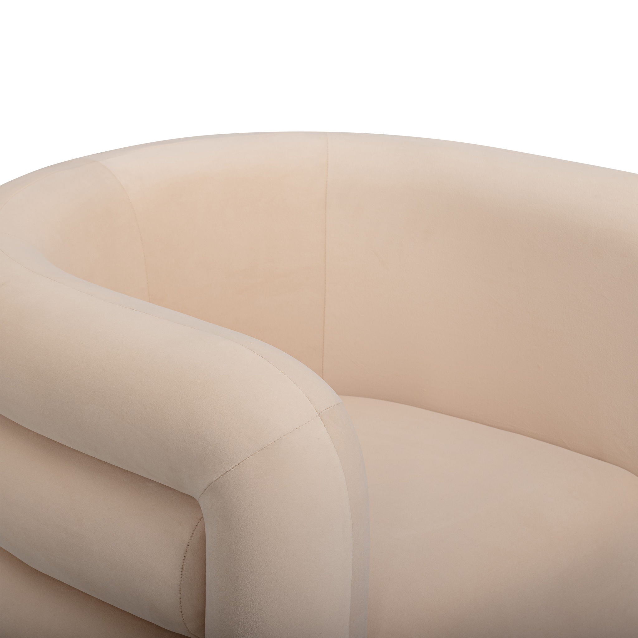Curves - Velvet Swivel Accent Chair