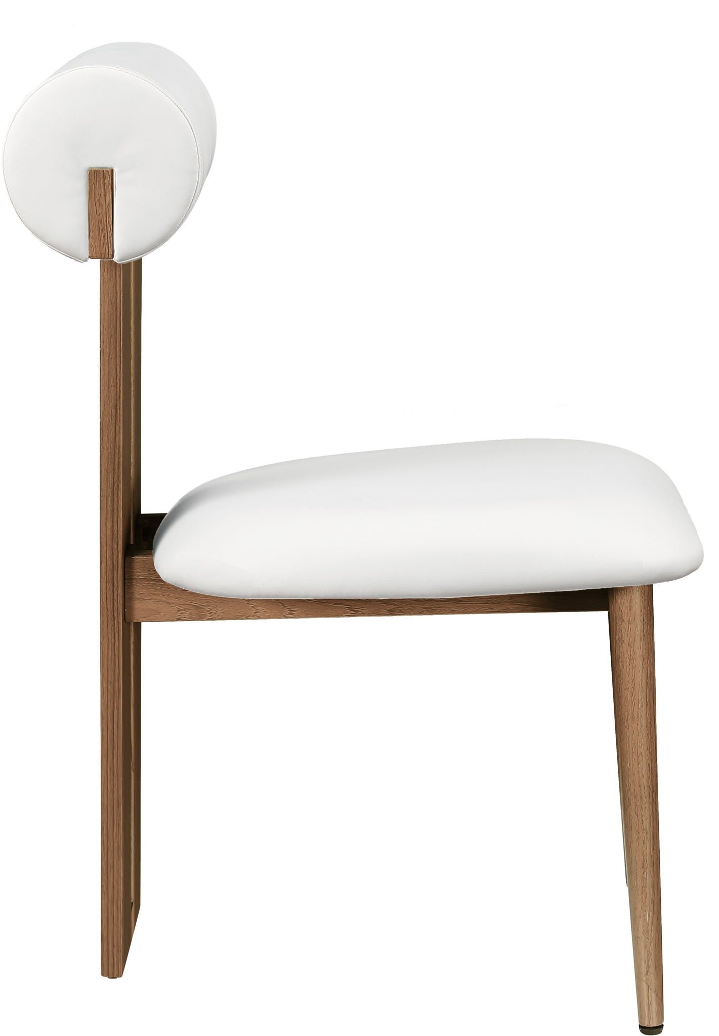 Dario - Faux Leather Dining Chair With Brown Frame (Set of 2)