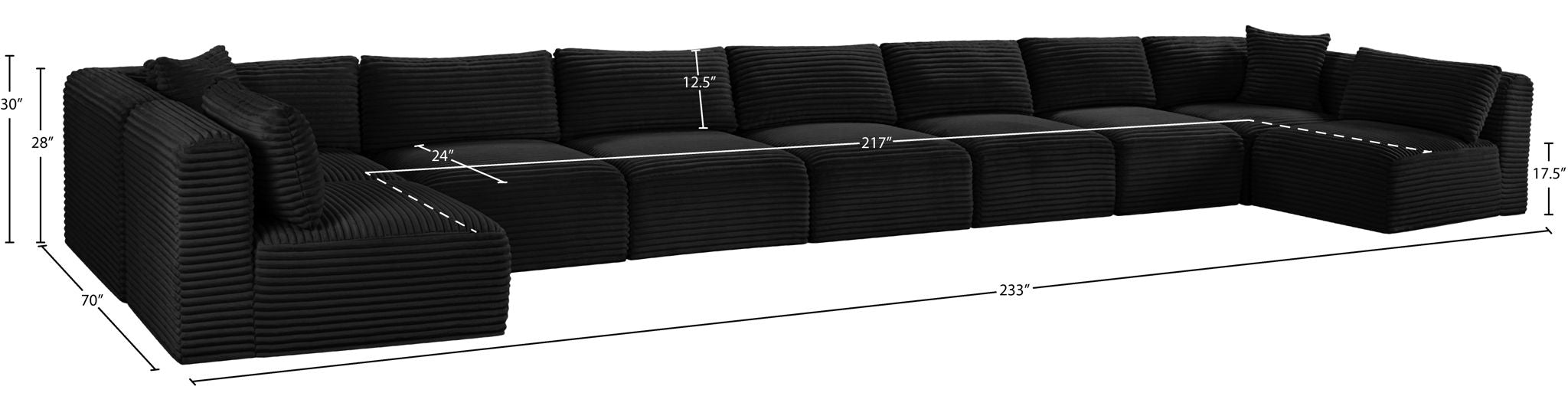 Shaggy - 9 Piece Modular Sectional