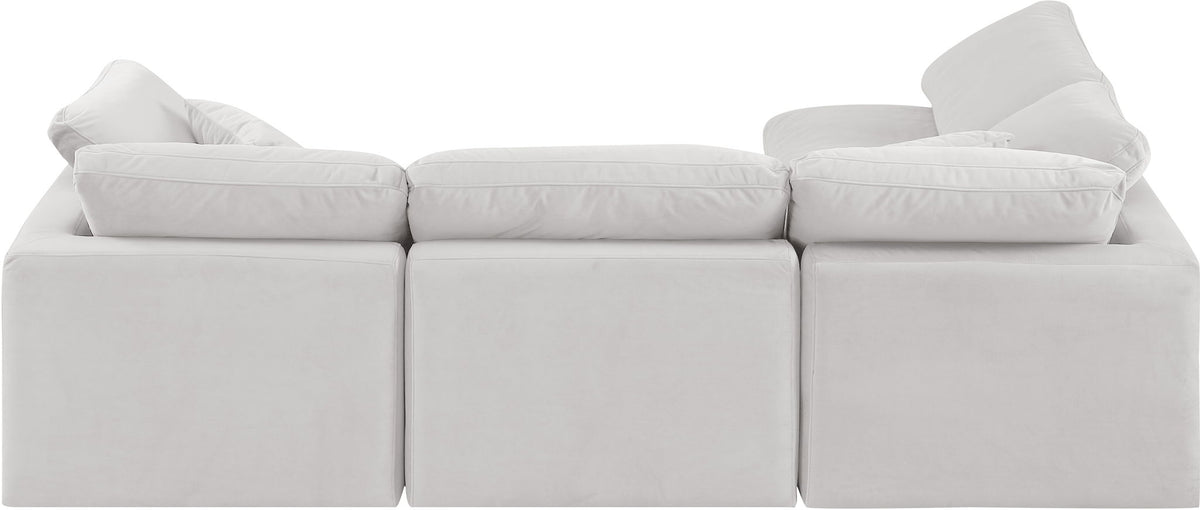 Indulge - Velvet 4 Piece Modular Sectional